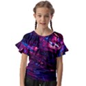 Space Futuristic Shiny Abstraction Kids  Cut Out Flutter Sleeves View1