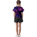 Space Futuristic Shiny Abstraction Kids  Cut Out Flutter Sleeves View2