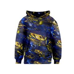 Space Futuristic Shiny Abstraction Flash Colorful Kids  Pullover Hoodie by Pakemis