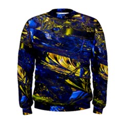 Space Futuristic Shiny Abstraction Flash Colorful Men s Sweatshirt by Pakemis