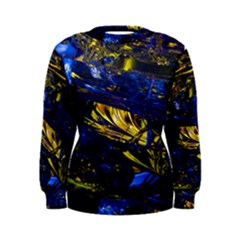 Space Futuristic Shiny Abstraction Flash Colorful Women s Sweatshirt by Pakemis