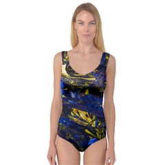 Space Futuristic Shiny Abstraction Flash Colorful Princess Tank Leotard  by Pakemis