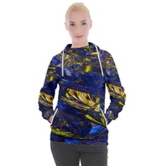 Space Futuristic Shiny Abstraction Flash Colorful Women s Hooded Pullover by Pakemis