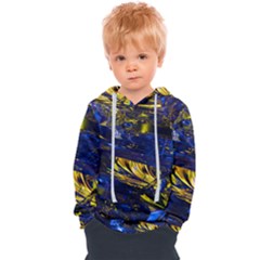 Space Futuristic Shiny Abstraction Flash Colorful Kids  Overhead Hoodie by Pakemis