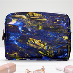 Space Futuristic Shiny Abstraction Flash Colorful Make Up Pouch (medium) by Pakemis