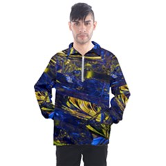 Space Futuristic Shiny Abstraction Flash Colorful Men s Half Zip Pullover by Pakemis