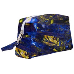 Space Futuristic Shiny Abstraction Flash Colorful Wristlet Pouch Bag (large) by Pakemis