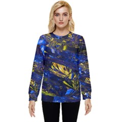 Space Futuristic Shiny Abstraction Flash Colorful Hidden Pocket Sweatshirt by Pakemis