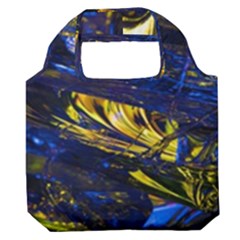 Space Futuristic Shiny Abstraction Flash Colorful Premium Foldable Grocery Recycle Bag by Pakemis