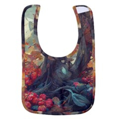 Abstract Texture Forest Trees Fruits Nature Leaves Baby Bib by Pakemis