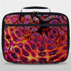 Fractal Black Texture Wallpaper Art Design Full Print Lunch Bag by Pakemis