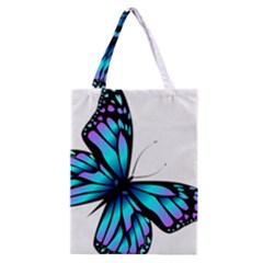 Blue And Pink Butterfly Illustration, Monarch Butterfly Cartoon Blue, Cartoon Blue Butterfly Free Pn Classic Tote Bag