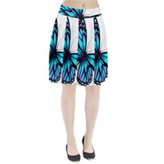 Blue And Pink Butterfly Illustration, Monarch Butterfly Cartoon Blue, Cartoon Blue Butterfly Free Pn Pleated Skirt