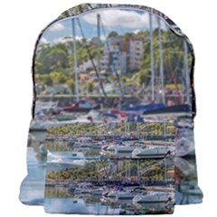 Piriapolis City Port, Maldonado, Uruguay Giant Full Print Backpack by dflcprintsclothing