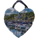 Piriapolis City Port, Maldonado, Uruguay Giant Heart Shaped Tote View1