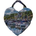 Piriapolis City Port, Maldonado, Uruguay Giant Heart Shaped Tote View2