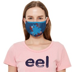 Background Abstract Design Blue Cloth Face Mask (adult) by Ravend