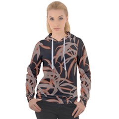 Leaf Leaves Pattern Print Women s Overhead Hoodie