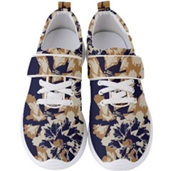 Abstract Flowers Background Pattern Men s Velcro Strap Shoes by Ravend