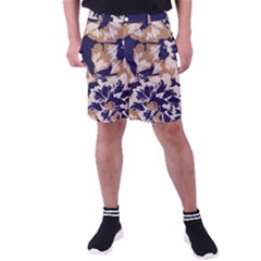 Abstract Flowers Background Pattern Men s Pocket Shorts by Ravend