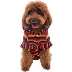 Illustration Door Abstract Concentric Pattern Dog Coat by Ravend