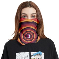 Illustration Door Abstract Concentric Pattern Face Covering Bandana (two Sides) by Ravend