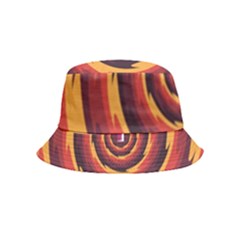 Illustration Door Abstract Concentric Pattern Inside Out Bucket Hat (kids) by Ravend