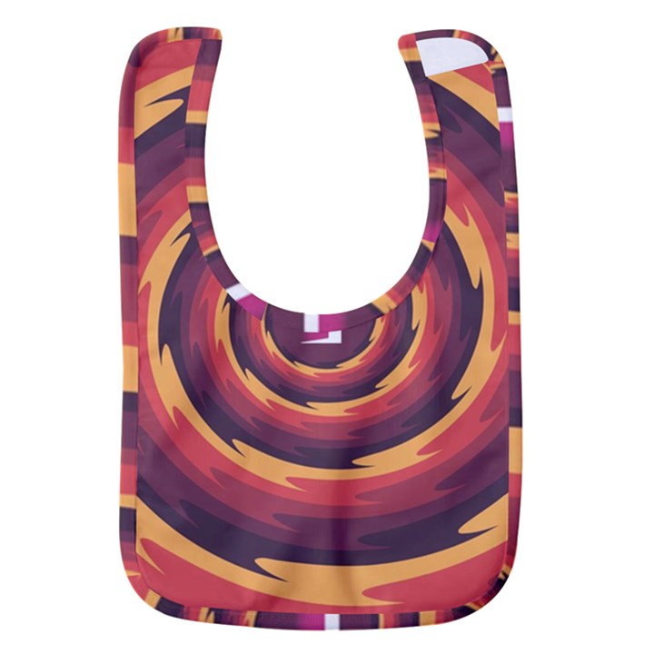 Illustration Door Abstract Concentric Pattern Baby Bib