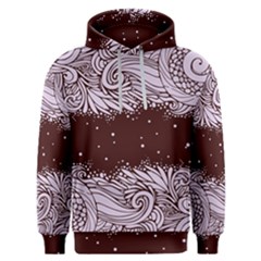 Ornamental Leaves Wallpaper Plants Men s Overhead Hoodie