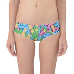 Flower Spring Background Blossom Classic Bikini Bottoms by Ravend