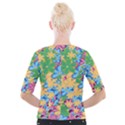 Flower Spring Background Blossom Cropped Button Cardigan View2