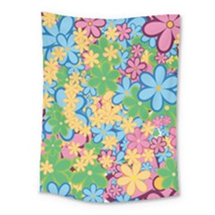 Flower Spring Background Blossom Medium Tapestry