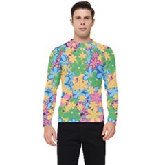 Flower Spring Background Blossom Men s Long Sleeve Rash Guard by Ravend