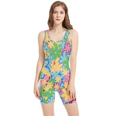 Flower Spring Background Blossom Women s Wrestling Singlet by Ravend