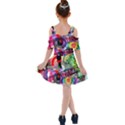 Social Media Interaction Woman Kids  Shoulder Cutout Chiffon Dress View2