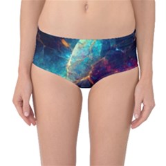 Abstract Galactic Mid-waist Bikini Bottoms by Ravend