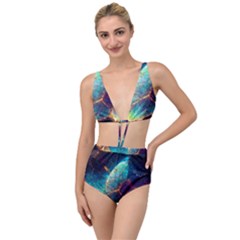 Abstract Galactic Tied Up Two Piece Swimsuit by Ravend