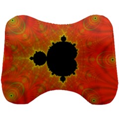 Fractal Mandelbrot Set Pattern Art Head Support Cushion by Ravend