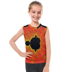 Fractal Mandelbrot Set Pattern Art Kids  Mesh Tank Top by Ravend