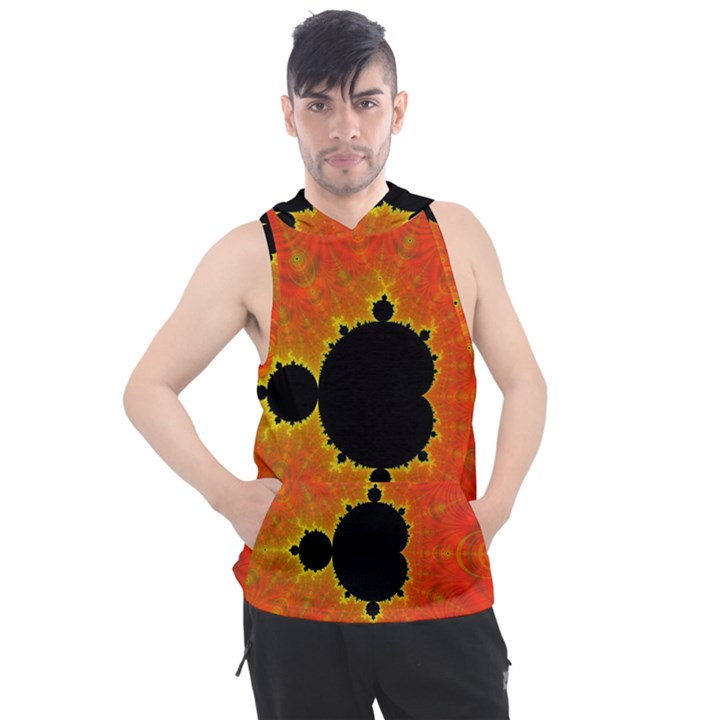 Fractal Mandelbrot Set Pattern Art Men s Sleeveless Hoodie