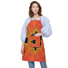 Fractal Mandelbrot Set Pattern Art Pocket Apron by Ravend