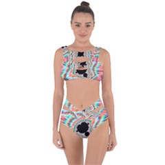 Fractal Abstract Background Bandaged Up Bikini Set  by Ravend