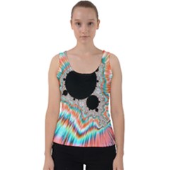 Fractal Abstract Background Velvet Tank Top by Ravend