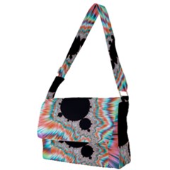 Fractal Abstract Background Full Print Messenger Bag (s) by Ravend