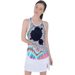 Fractal Abstract Background Racer Back Mesh Tank Top by Ravend