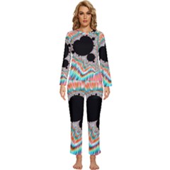 Fractal Abstract Background Womens  Long Sleeve Lightweight Pajamas Set