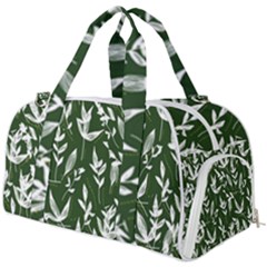 Leaves Pattern Wallpaper Watercolor Burner Gym Duffel Bag by Ravend