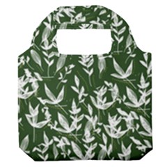 Leaves Pattern Wallpaper Watercolor Premium Foldable Grocery Recycle Bag by Ravend