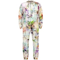 Dirt Puzzle Scrap Book Background Onepiece Jumpsuit (men)