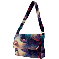 Quantum Physics Dreaming Lucid Full Print Messenger Bag (s) by Ravend